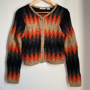 Vintage zip-up cardigan